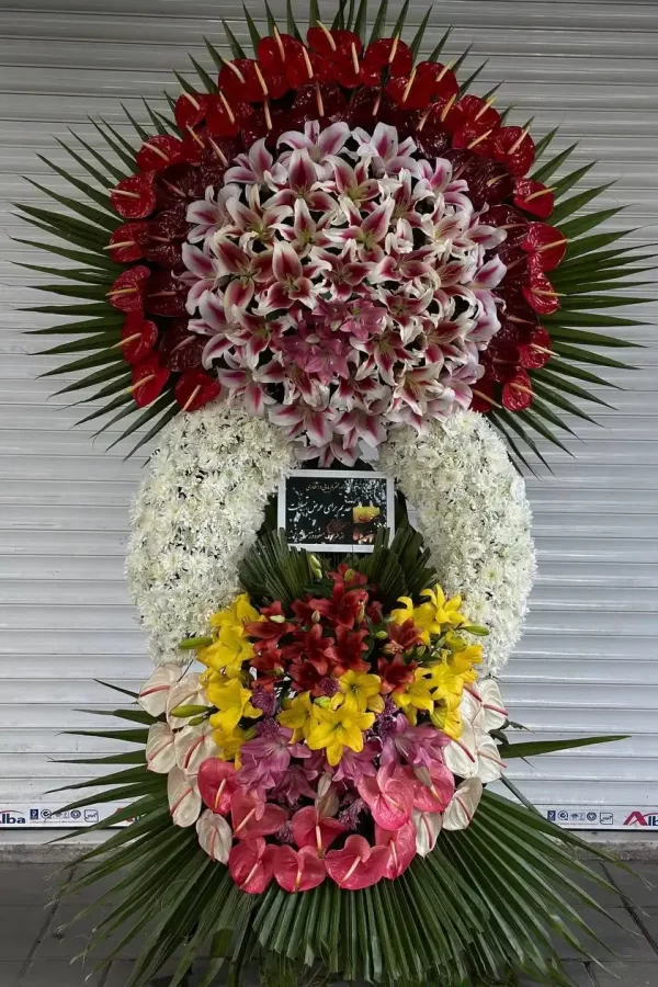 تاچ گل طبیعی یک طبقه تاج دار