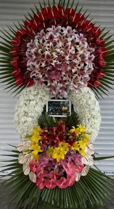 تاچ گل طبیعی یک طبقه تاج دار