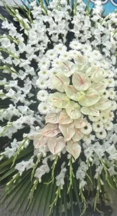 تاچ گل طبیعی یک طبقه ترکیبی لیلیوم